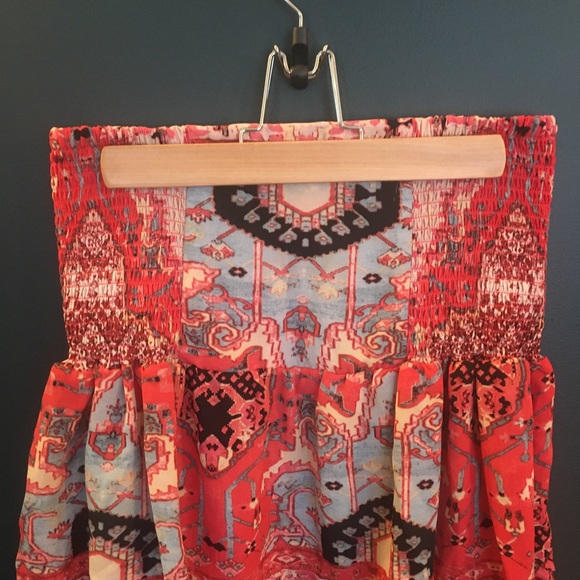 🛍️3 for $50 Design Lab Reddish Coral Skirt - Picture 2 of 4